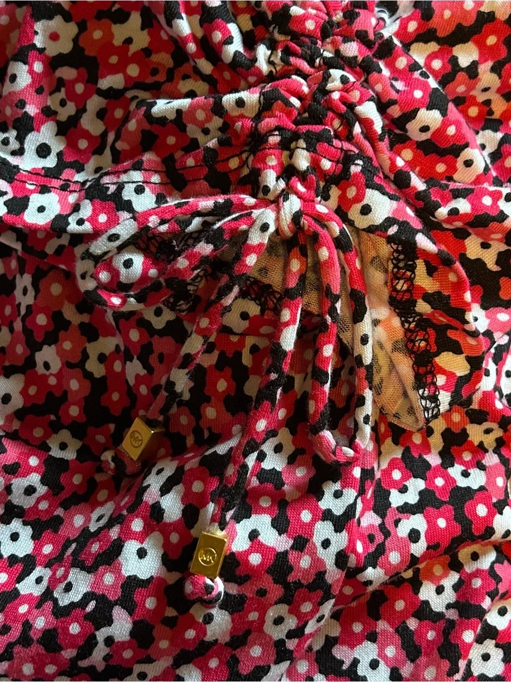 Michael Kors Pink Floral Scoop Neck Tunic